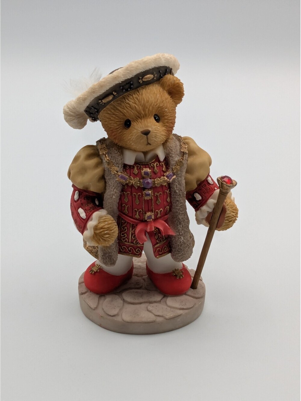 Cherished Teddies King Henry (847860) 2001, UK Regional Exclusive, Royal Heart